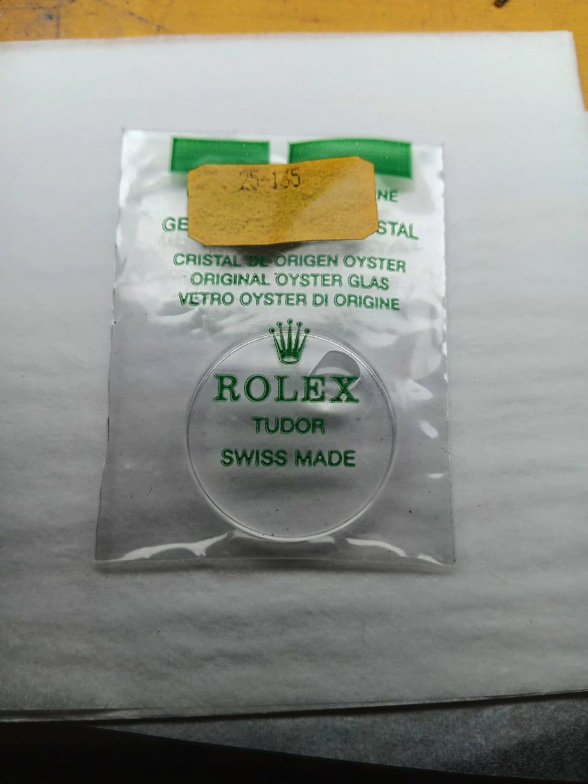authentic rolex 25-135 crystal