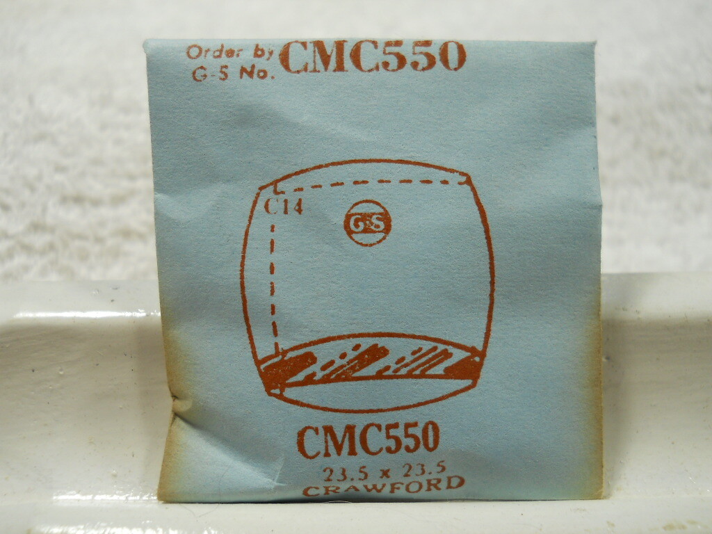 SUC RMN212 GS CMC550 Watch Crystal Fit Crawford – 23.5 x 23.5 mm – Replacement