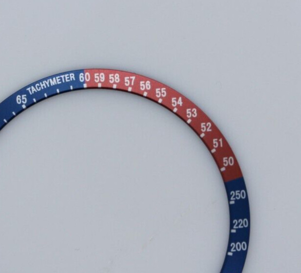 Seiko 6139-6002 6139-6000 6139-6005 PEPSI Bezel Blue/Vintage Red Insert