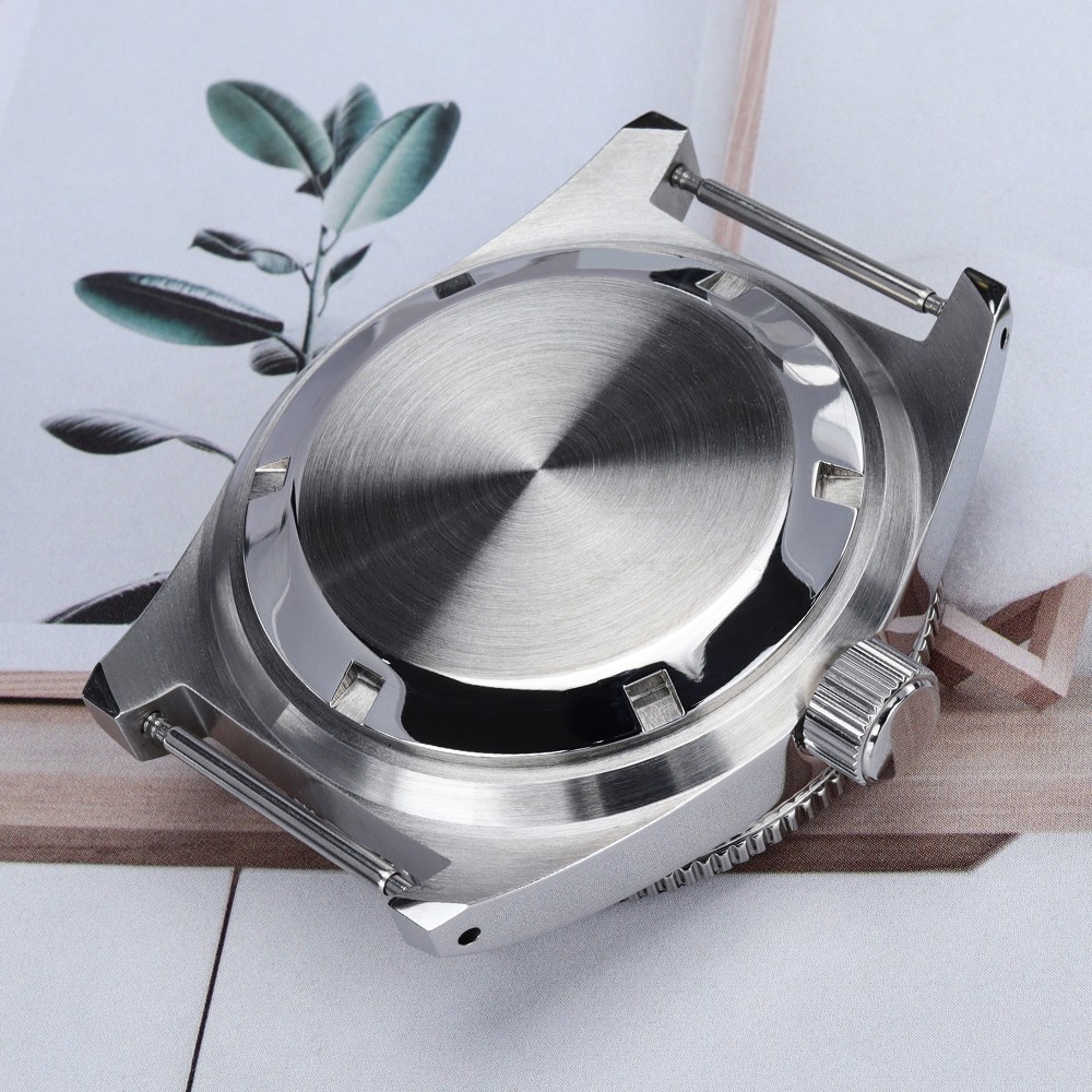 STEEL Diver Bezel 40mm Watch Cases Sapphire 62MAS Style For Seiko NH35 Movement