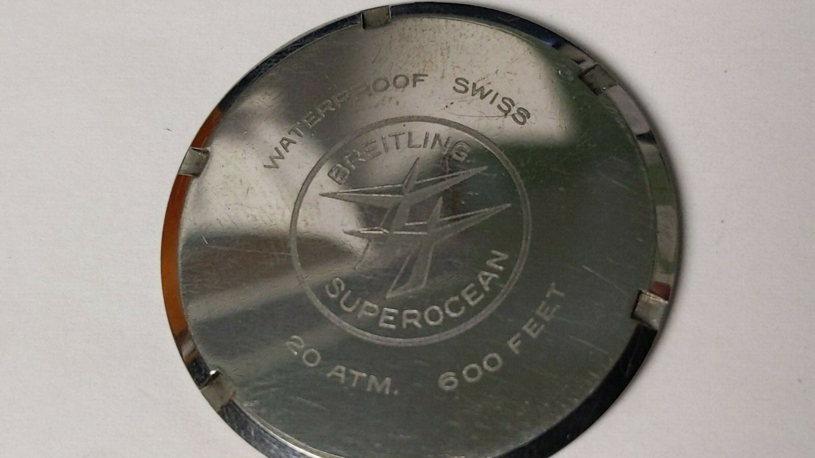 1950s Vintage Breitling Superocean Chronograph Ref 807 Case Back Part for watch