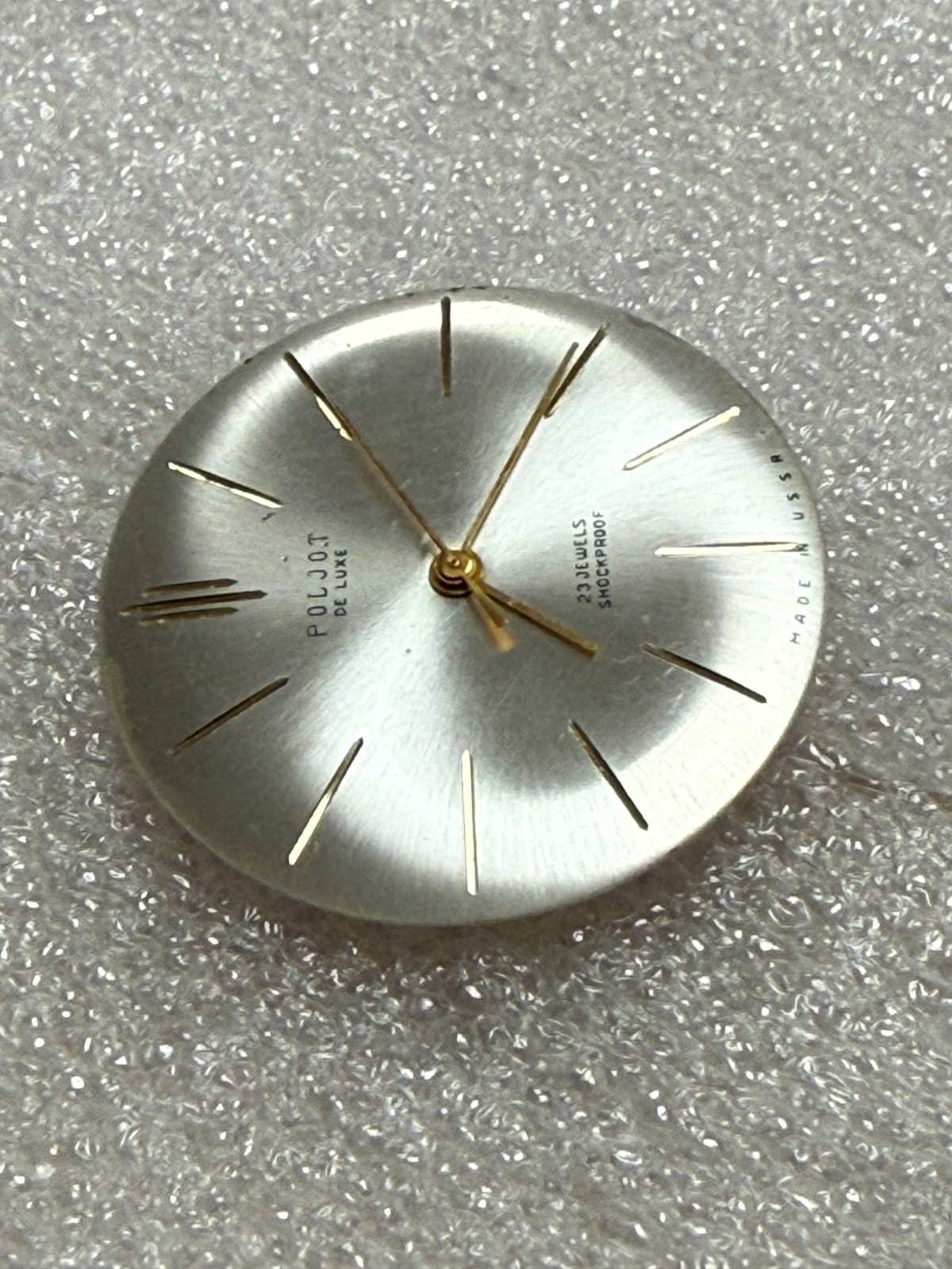 USSR POLJOT de LUXE movement 2209 caliber Gold Plated watch mechanism. FOR PARTS