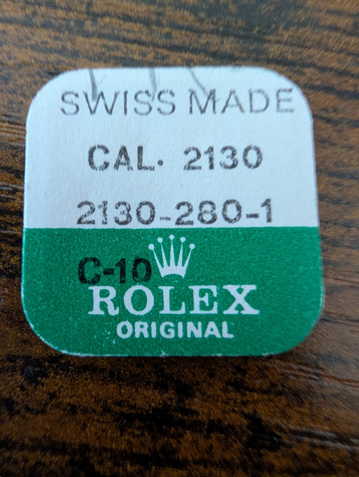 ROLEX- HOUR WHEEL – FACTORY SEALED-CAL 2130 PART 2130-280-1