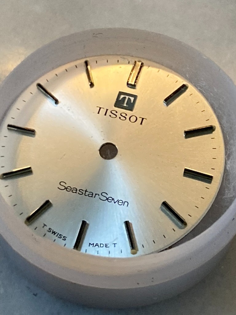 Tissot Seastar Seven Silver Vintage Watch Dial 25.5mm