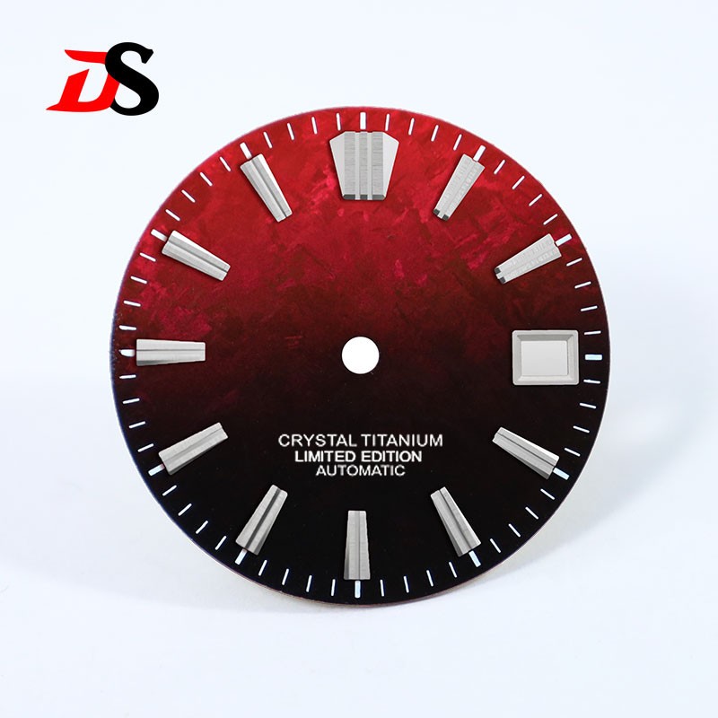 DS 28.5mm Dial Ice Crystal Titanium Dial GS MOD No Lume NH35 Movement