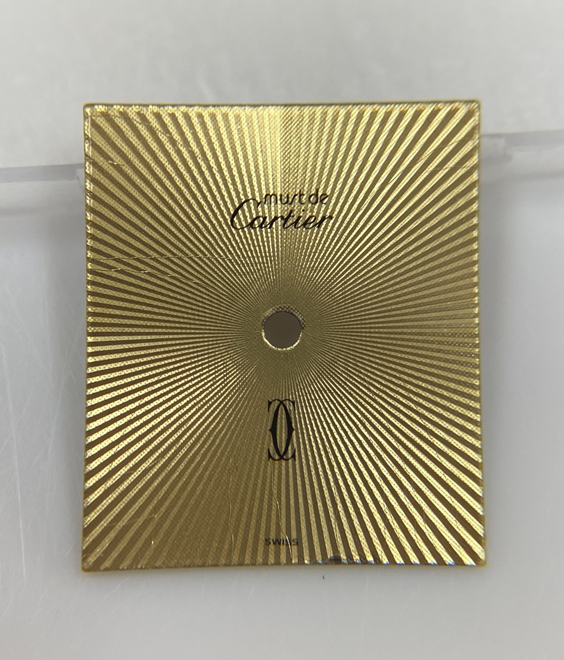 Original Cartier Must De Cartier GM Tank Cal. 78 (ETA 2512) Gold Sunburst Dial