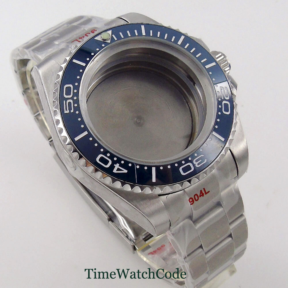 43mm Mens Watch Case Fit Miyota 8215 821A NH35A ETA 2824 2836 PT5000 DG2813 316L
