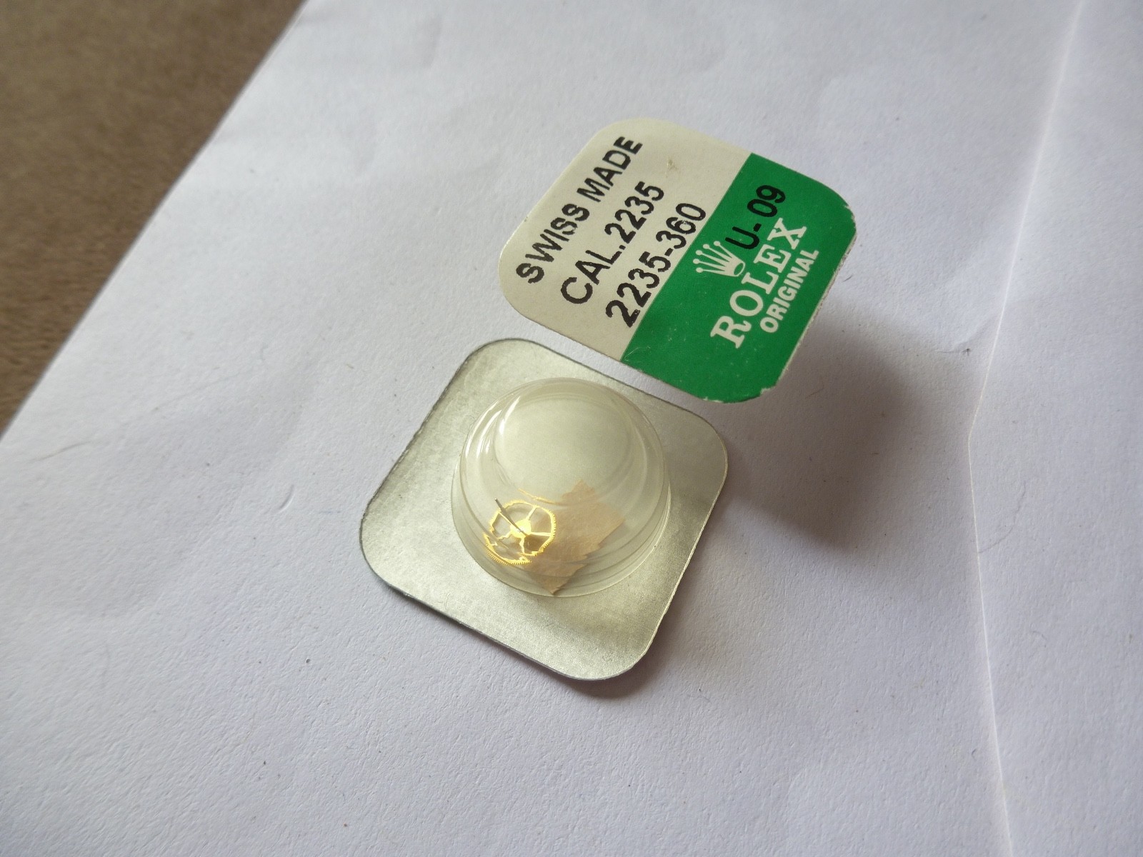 Genuine Rolex Calibre 2235 360 Second Wheel Factory sealed package new