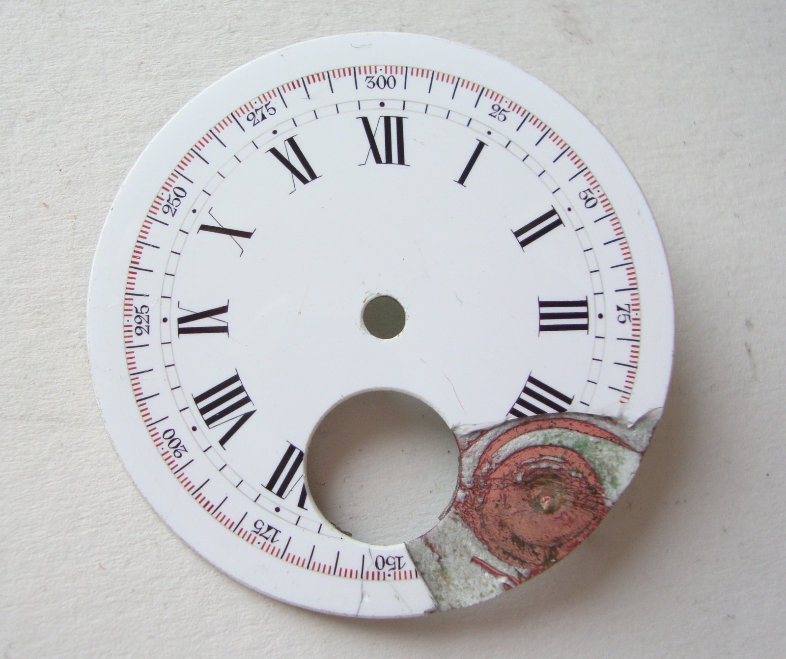 VINTAGE RARE ENAMEL POCKET WATCH DIAL ESFERA CADRAN ZIFFERBLATT 44mm