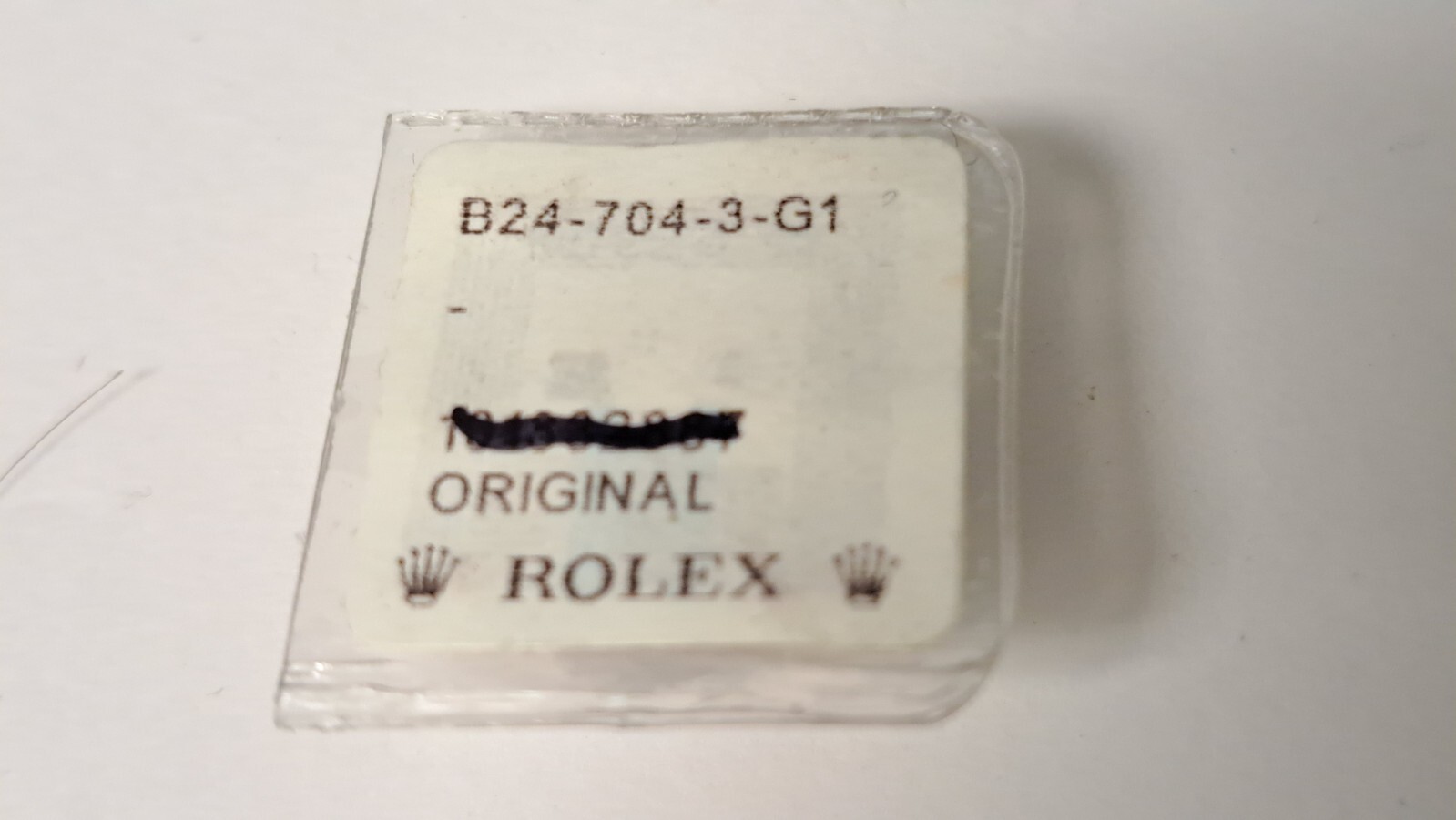 Sealed Brand New Genuine Rolex 24-704-3 Yellow Gold Crown 7mm Triplock 18K For D
