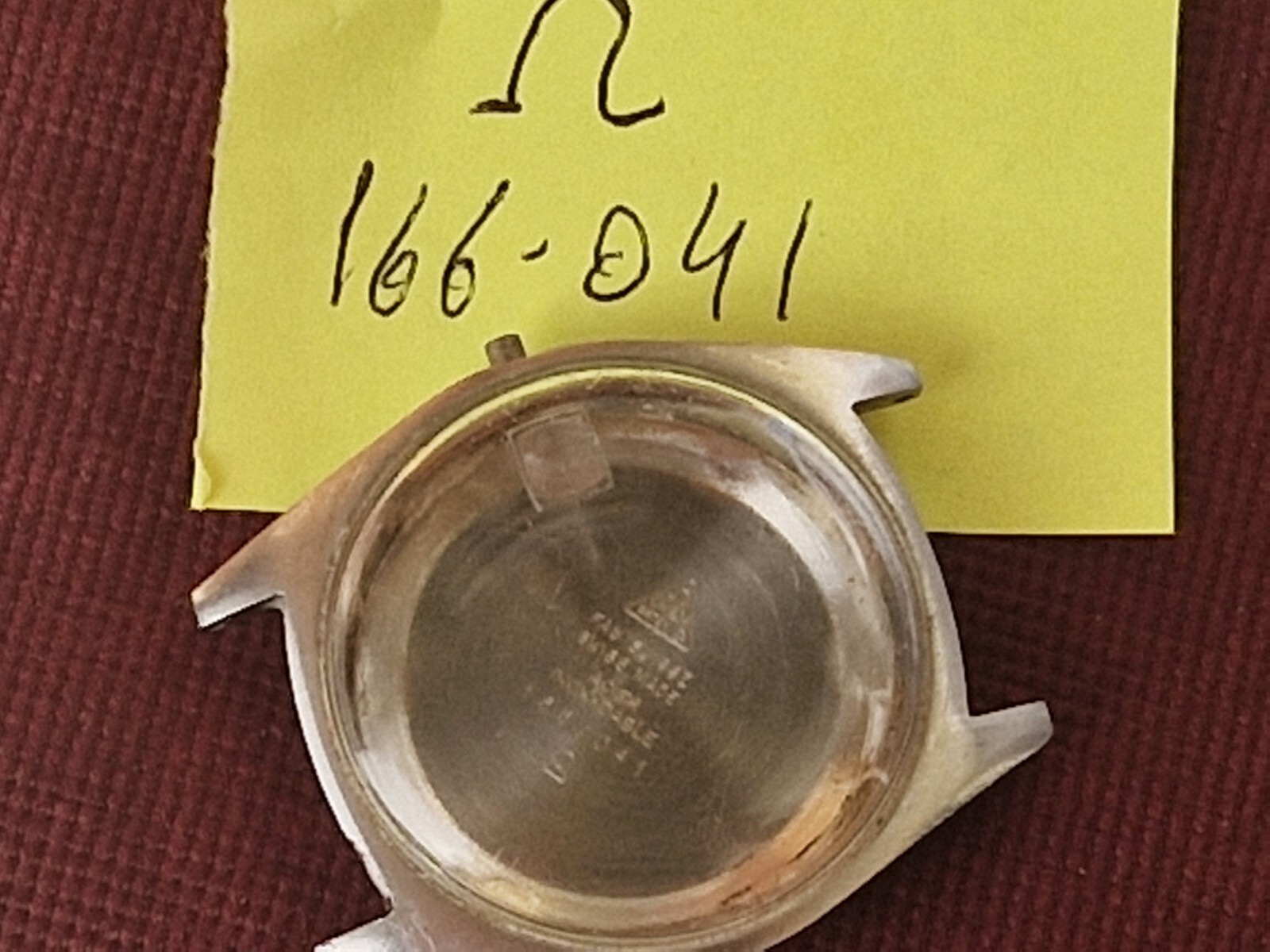 Omega watch case only, ref.166 041