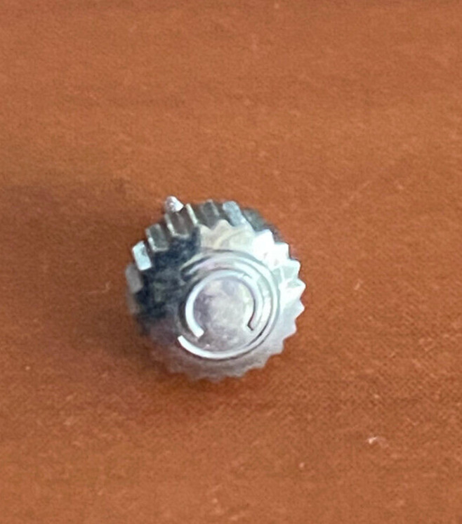 VINTAGE N.O.S. CERTINA STAINLESS STEEL CROWN ONLY, 4.5MM ,WITH MALE SPLIT STEMS