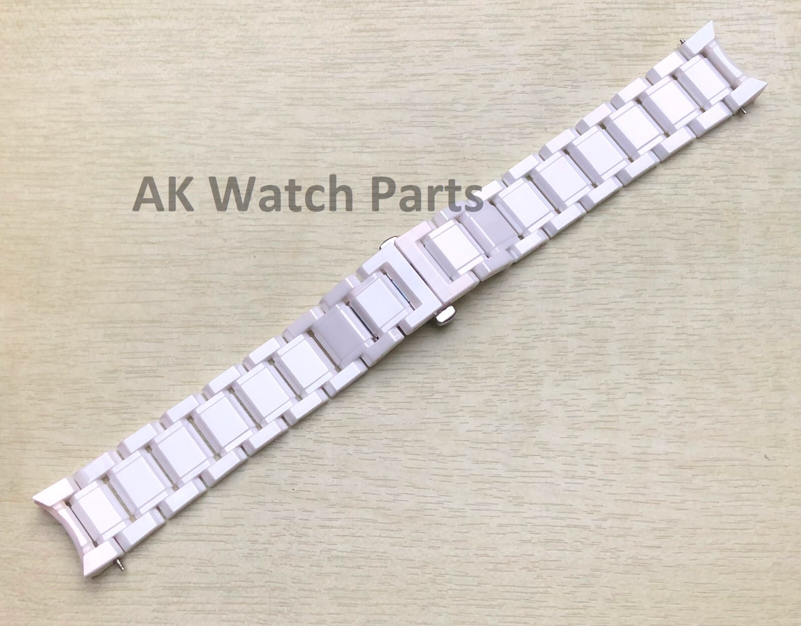 White CERAMIC Strap Fits Burberry Watch BU9080 Bracelet/Band/Link