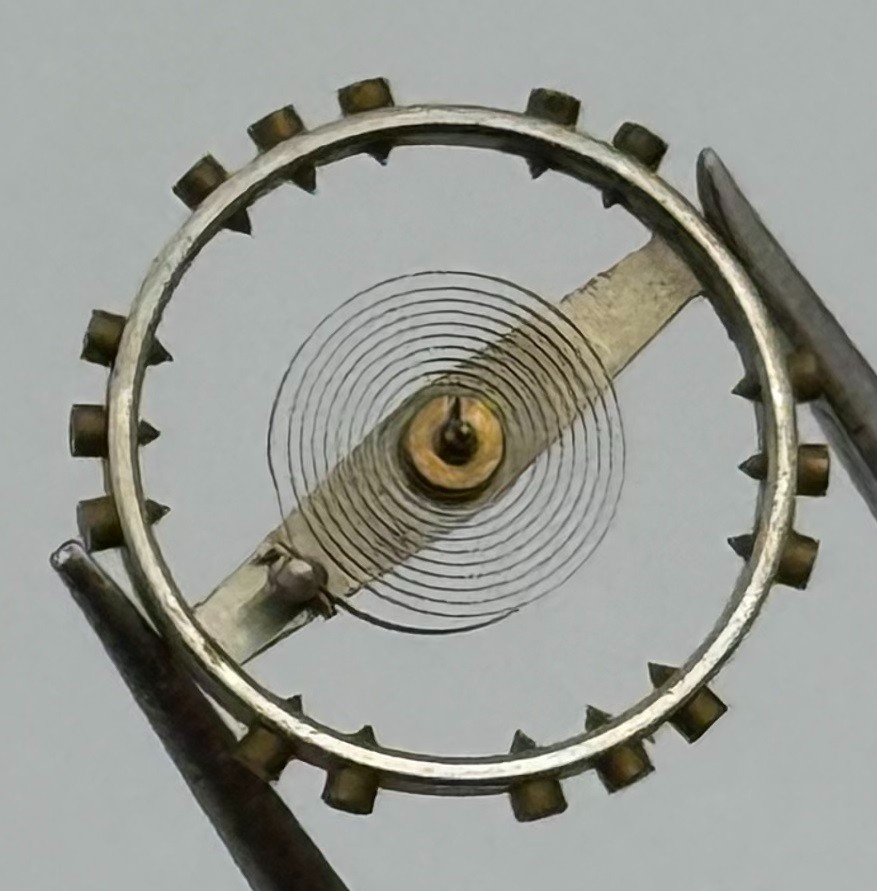 Peseux 170 190 Balance Wheel Complete And Spring 10½’’ 2004 Watch Movement Parts