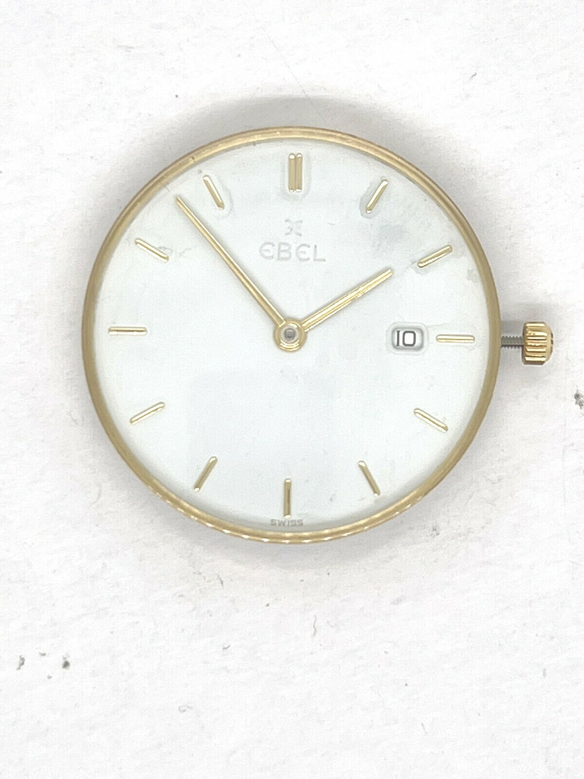 Ebel Beluga Quartz Watch Movement And Crystal #88  Working Condition