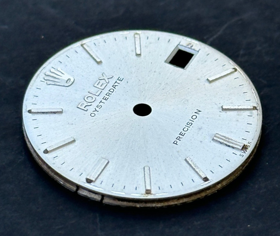 Vintage Rolex Oysterdate Precision Watch Dial For 6466 Swiss Only Dial