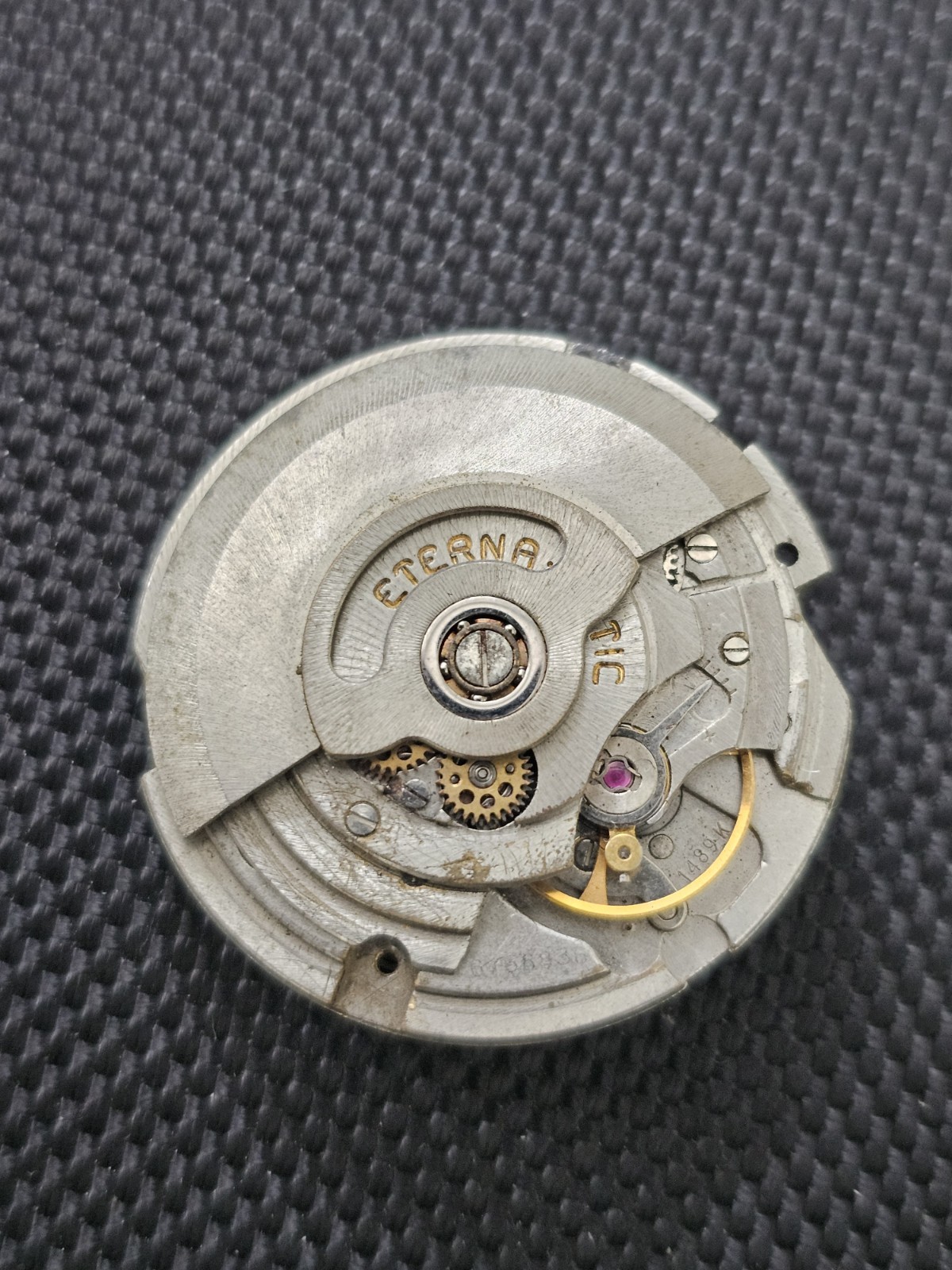 VINTAGE ETERNA- MATIC AUTOMATIC WATCH MOVEMENT RUNS 1489K
