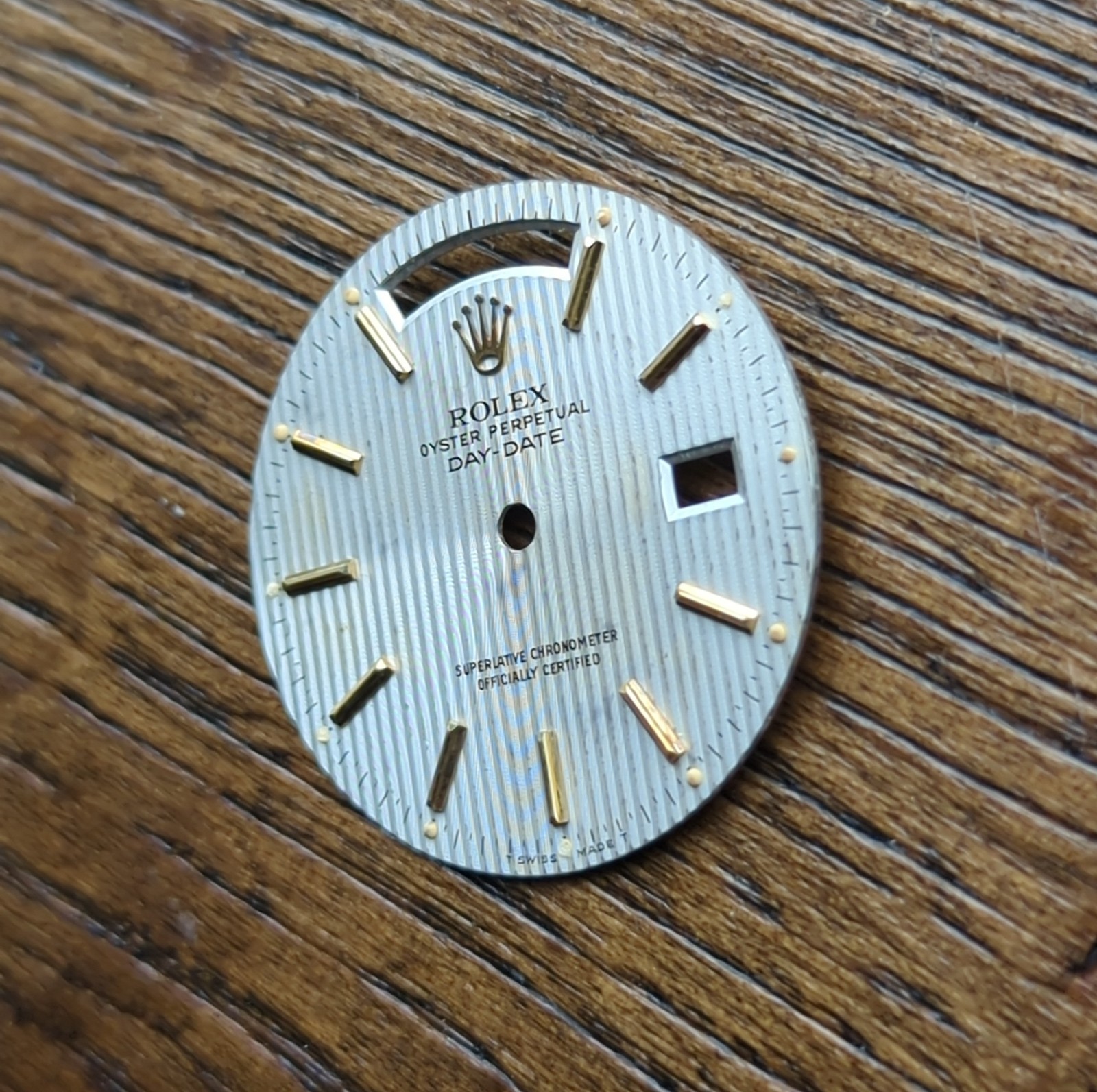 Rolex Oyster Perpetual Day Date 18038 Tapestry Dial Part Used (N44)