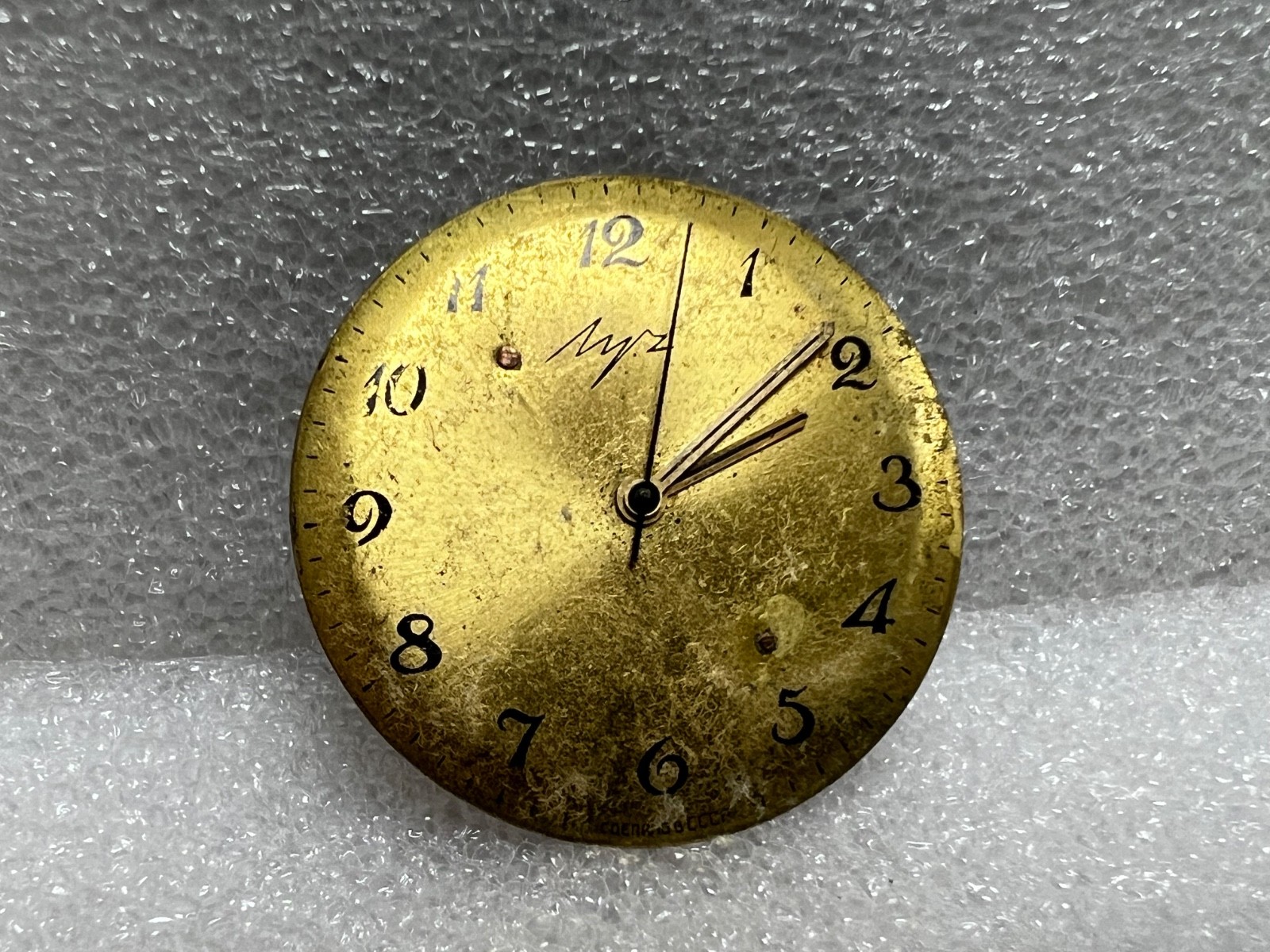 USSR LUCH movement 2209 caliber Gold Plated watch mechanism. FOR PARTS .
