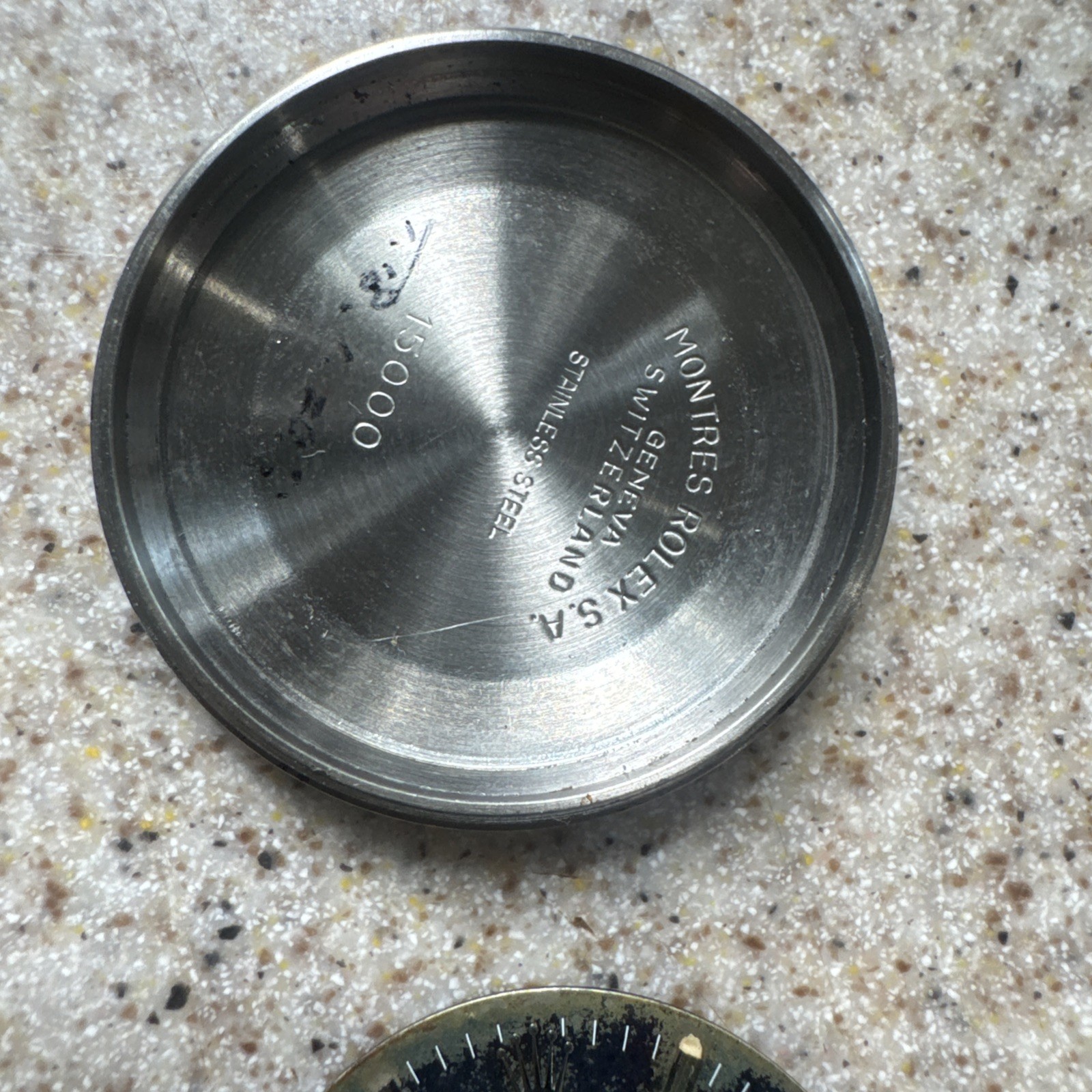 Rolex 15000 Quickset Case And Gray Tropical Dial