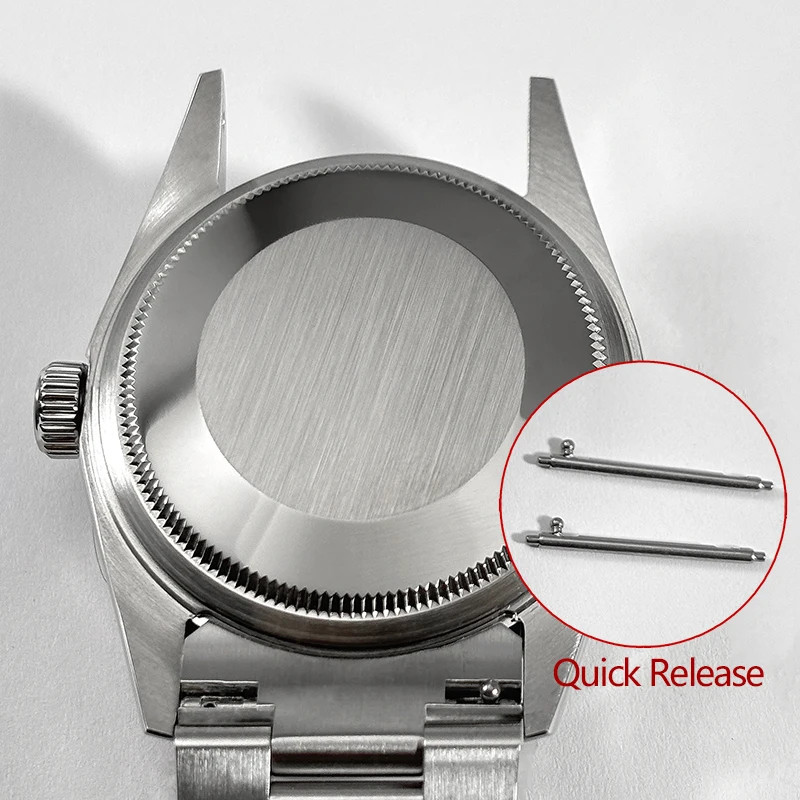 Vintage Oyster 36mm Case Sapphire Glass For NH36 Movement Quick release