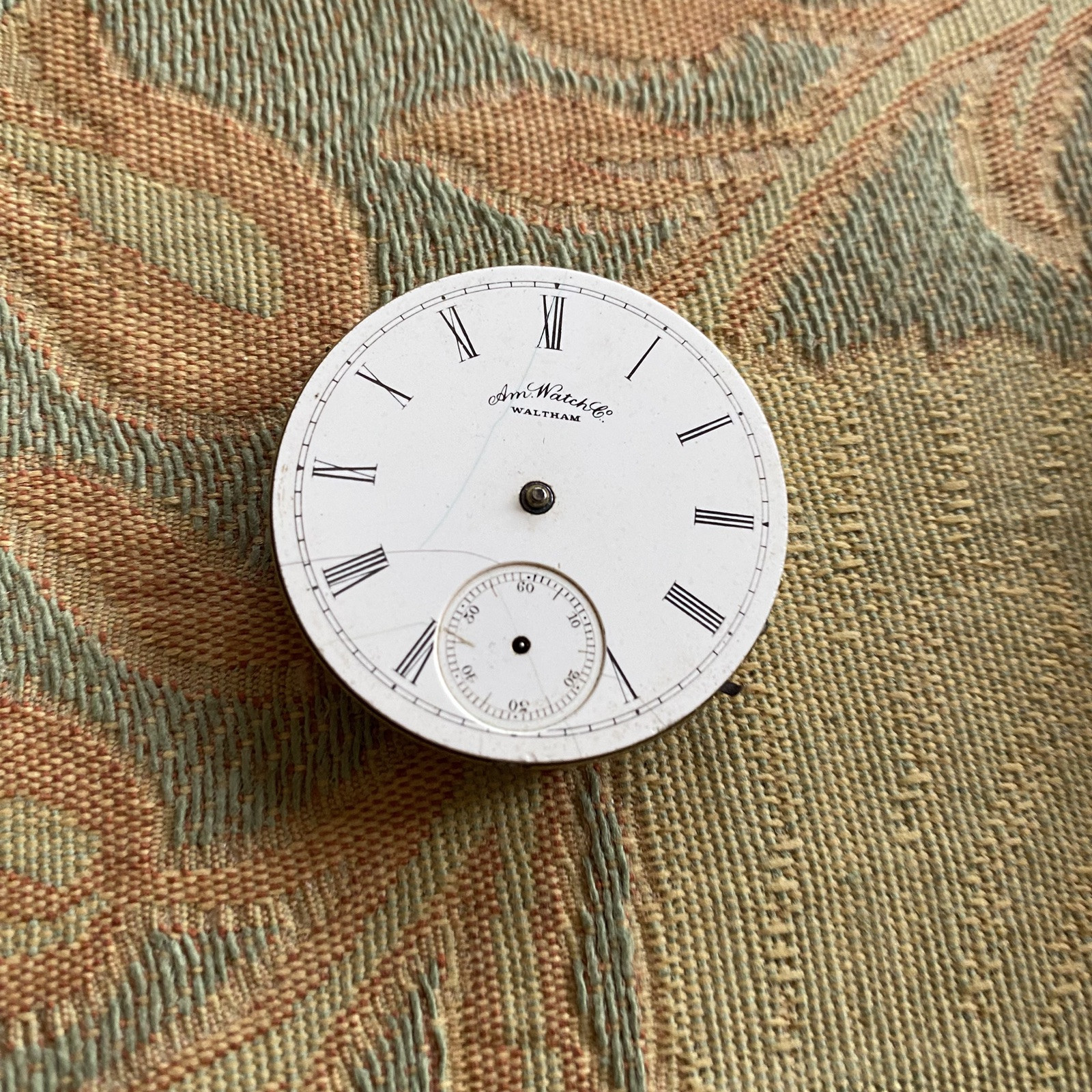 Waltham Pocket Watch Movement 6 Size – Grade AWW Co – 13 Jewels – Good Balance