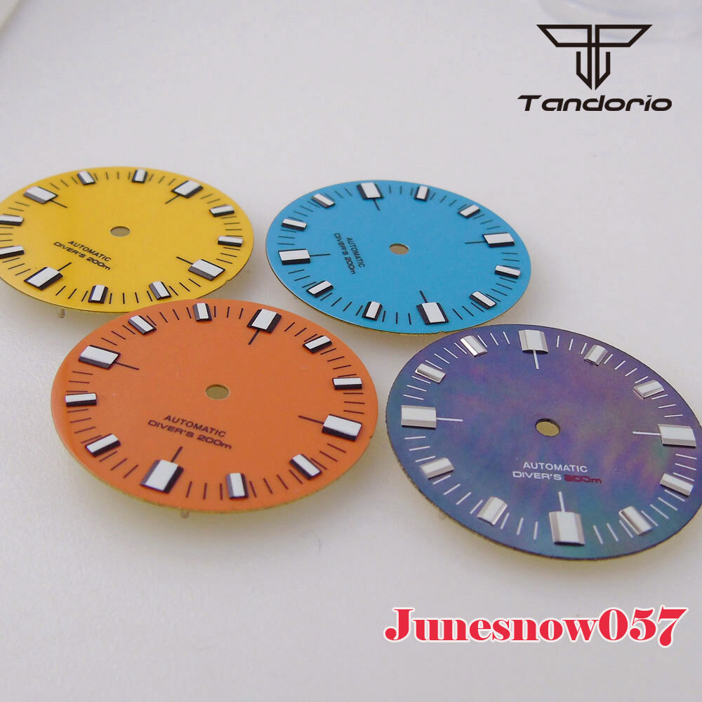 Sky Blue Watch Sterile Dial Lume Mark 28.5MM Fit NH35A NH36 SKX SRP PT ETA2824