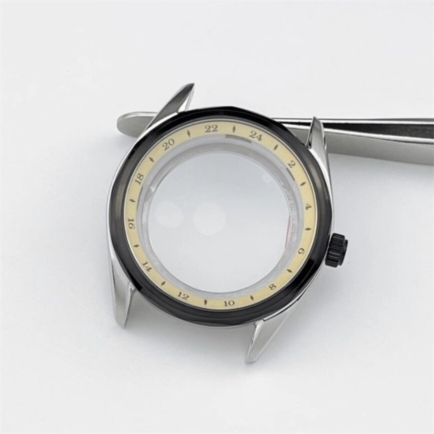 39mm NH35 Case 316L Steel Sapphire Glass Fit NH35/36/4R35/4R36 Movements