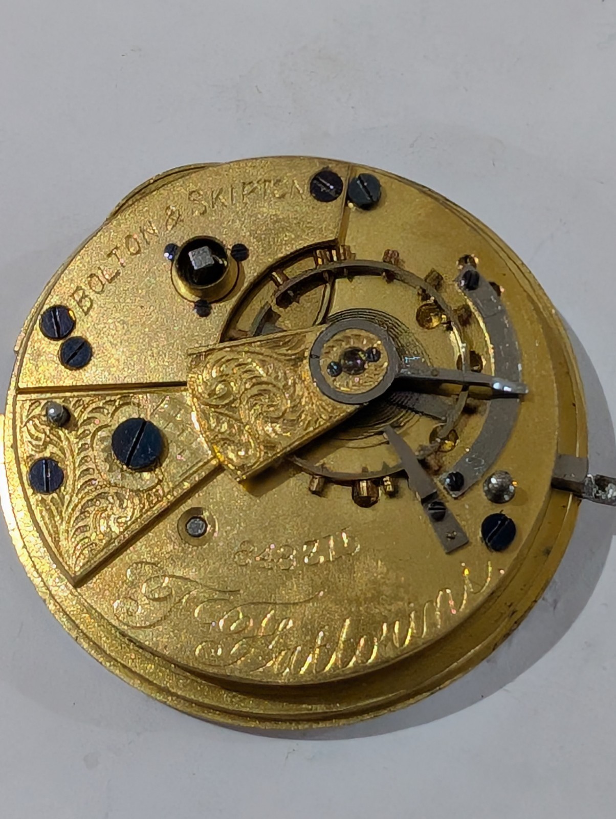 T Fattorini Pocket Watch Movement (Spares/Repairs)