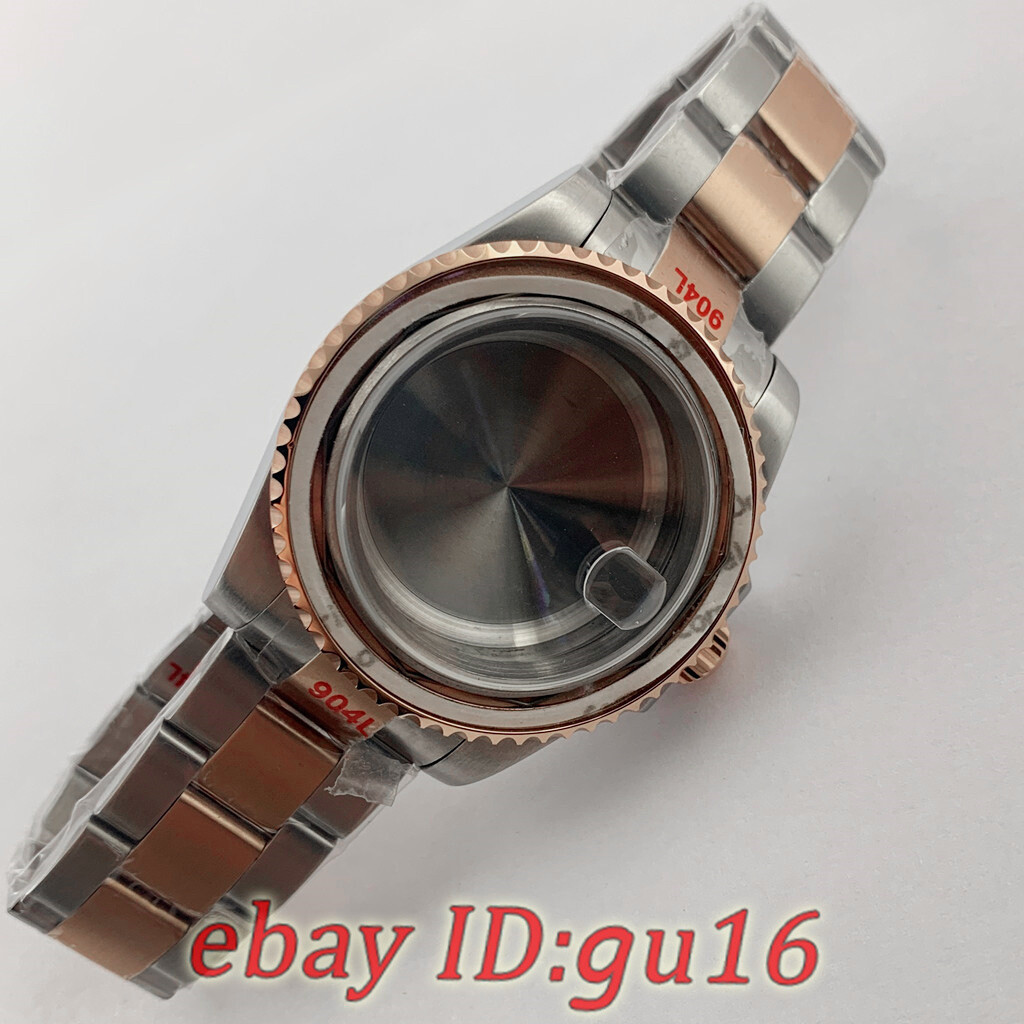 40mm Green Ceramic bezel Watch Case Fit NH34 NH35 NH36 Miyota 8215 ETA 2824/2836
