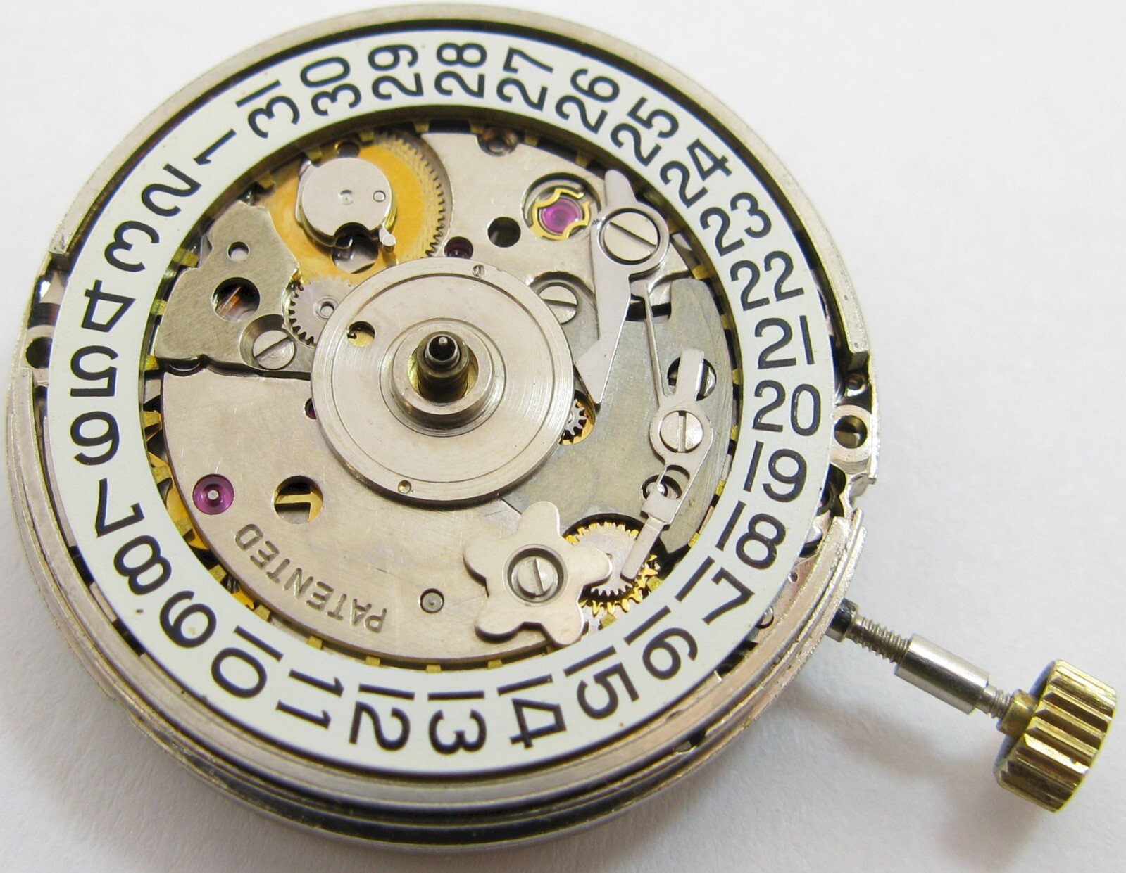ETA 2789 Automatic 25 j. day date Nivada compensamatic Watch Movement for Parts
