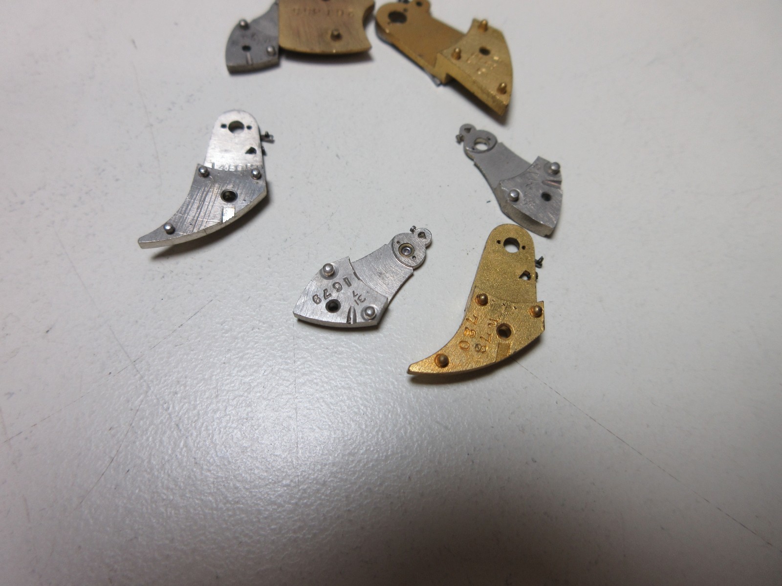 VTG LOT OF POCKET WATCH BALANCE COCKS BRIDGE WATCHMAKER REPLACEMENT PARTS #1