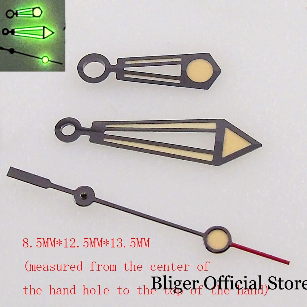 BLIGER Watch Hand Orange/Silver/Red/Gold/Black fit NH35 NH36 7s26 7s36 7s25 7s35