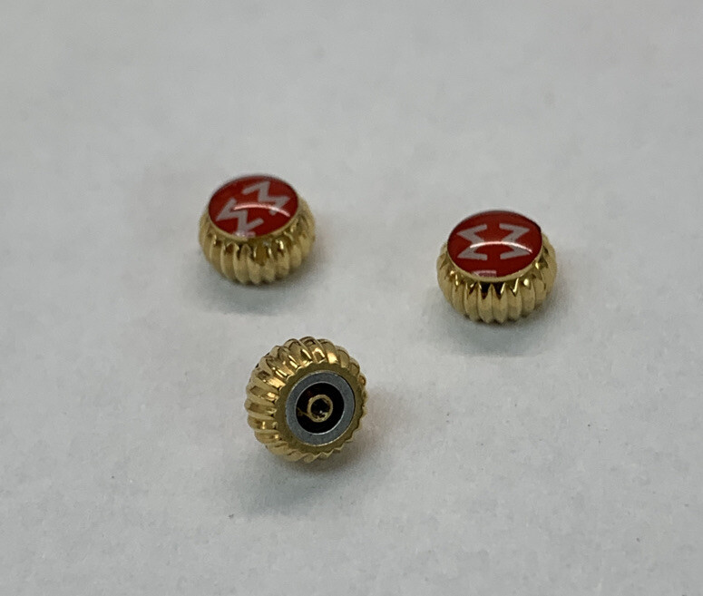 New 5.4mm Yellow Color Water Proof Michele Watch Crown Parts