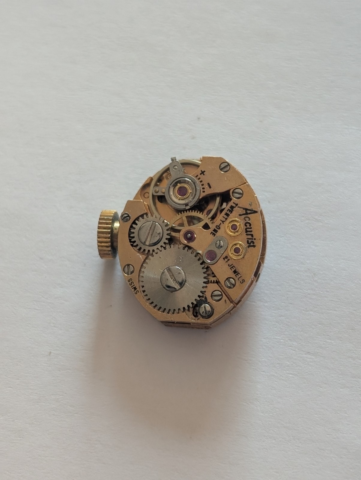 Vintage AS 1677 Mechanical Watch Movement (Runs)