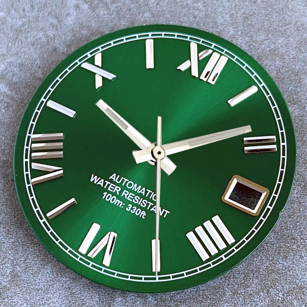 29mm Sunburst Roman Numerals Watch Dial+Hands for Nh35 Nh36 2813 ETA2824 PT5000