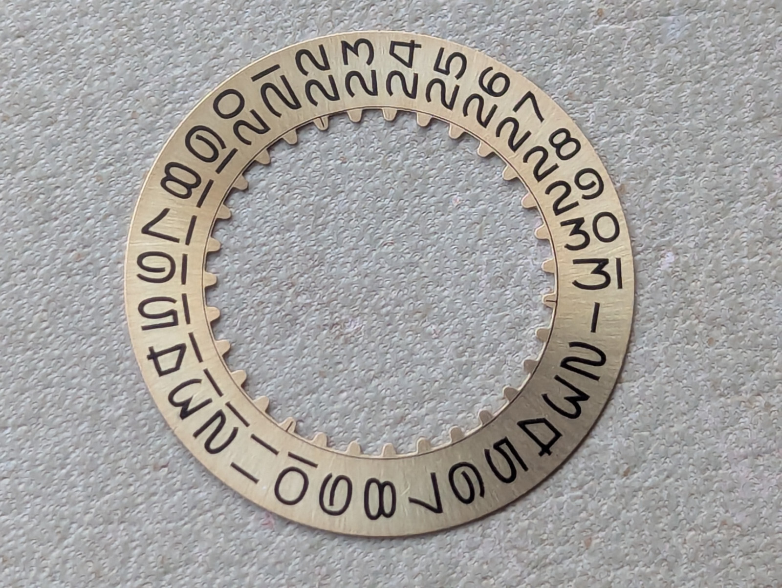 Genuine Vintage Rolex Champagne Date Wheel w/Flat Top 3’s,Open 6 & 9’s EXCEPT 26