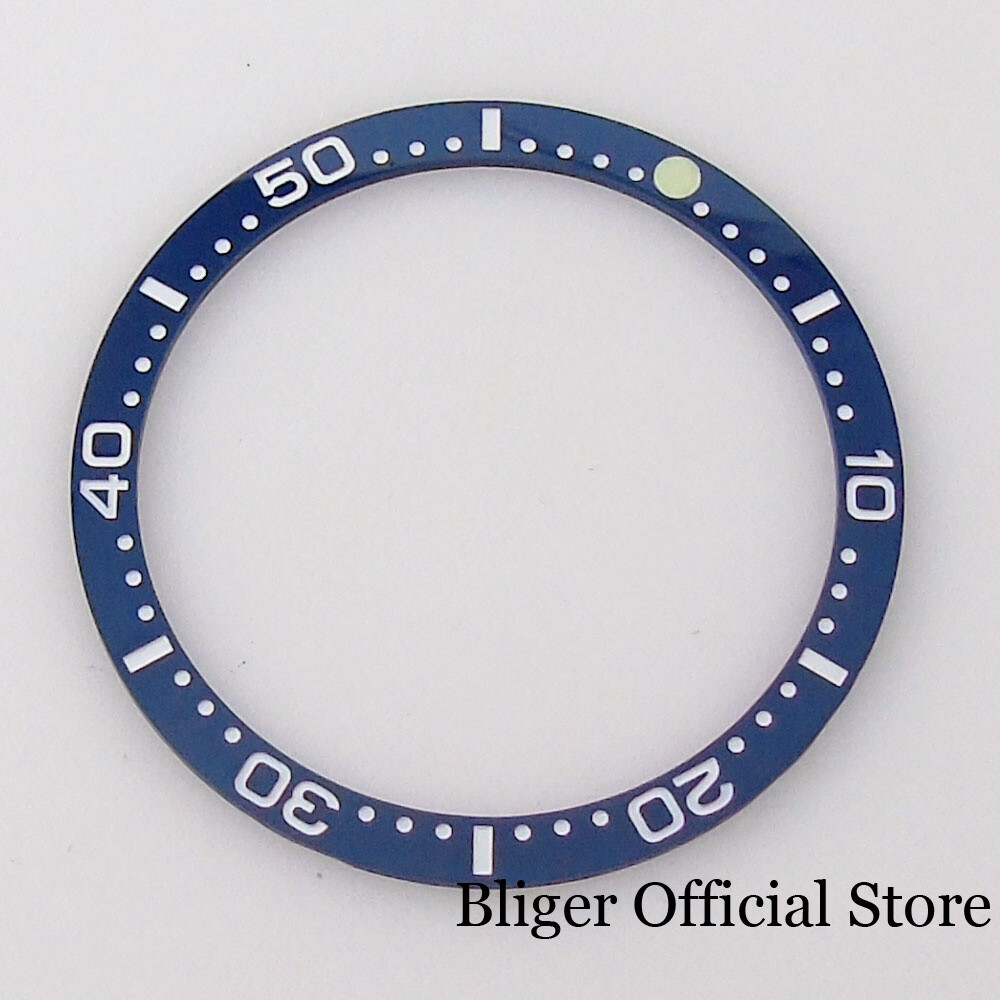 39MM Ceramic Bezel Insert For Diver 62mas Automatic Watch Accessory Repair Parts