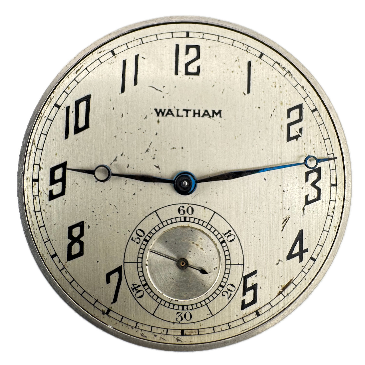 Antique 12s 1924 Waltham 17j Mechanical Open Face Pocket Watch Movement 225 USA