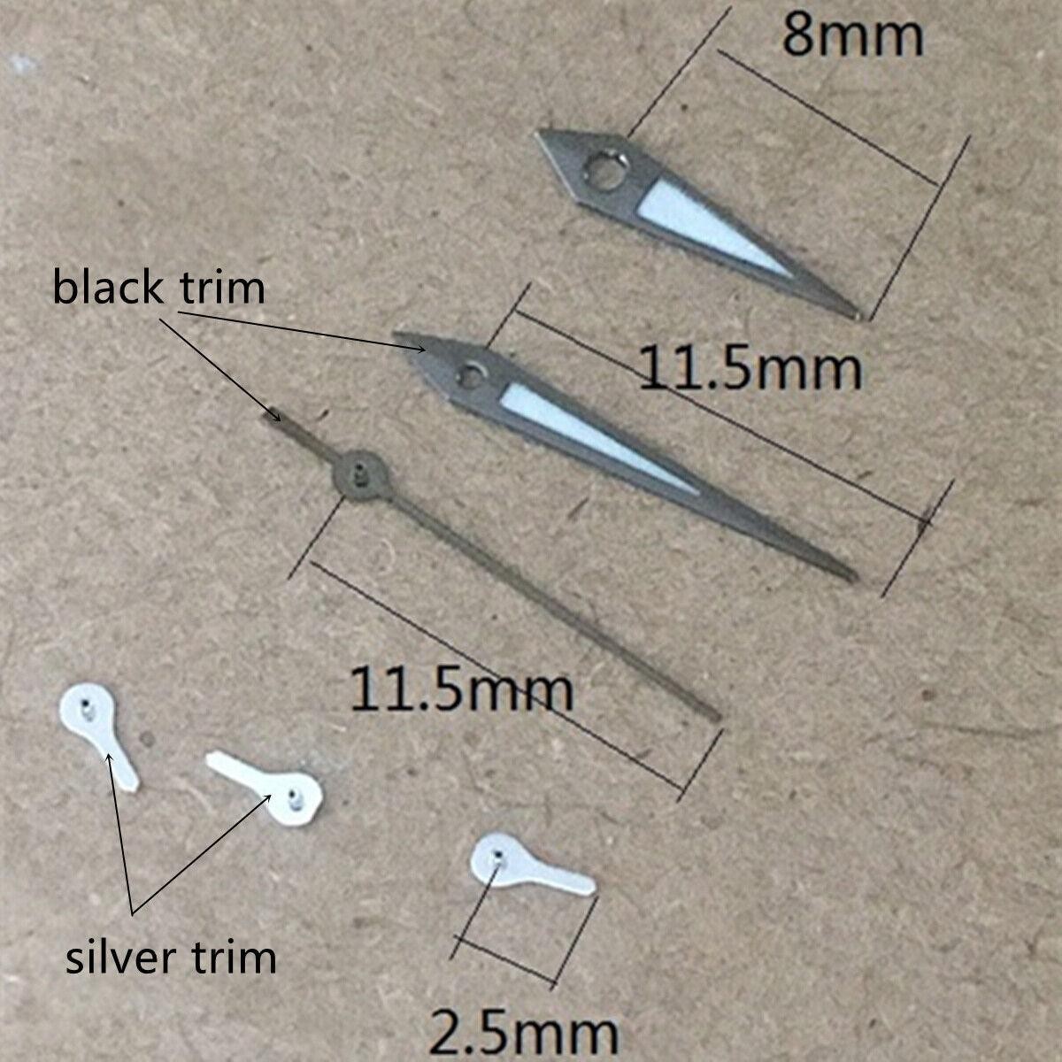 White Small Second Hand 2 Sets Pack for VX3J VX9J VX7J VX3N VX9N VX42 Watches