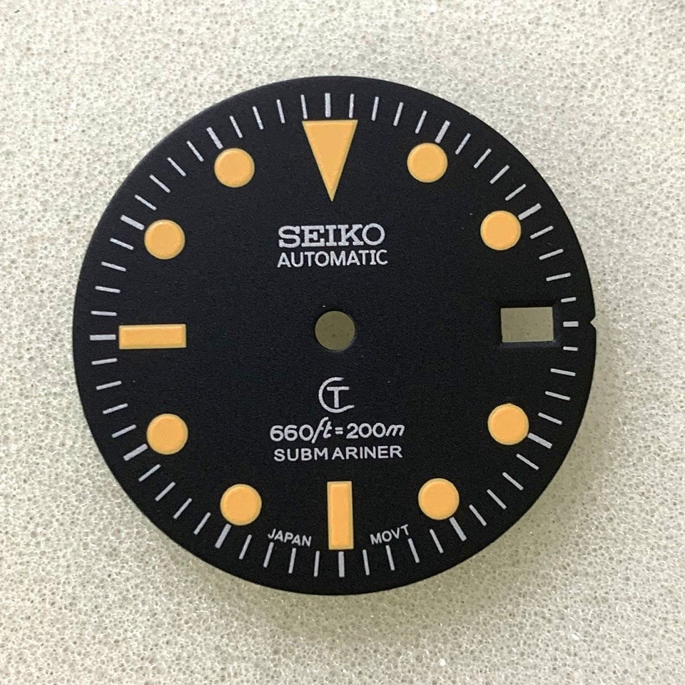 28.5mm Retro Watch Dial Green Luminous for Nh36 Nh35 Movement Watch Accessories