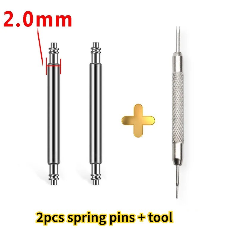 2mm 2.3mm 22 26mm Steel Spring Pins For Garmin Fenix Watch Strap Bars Connecting