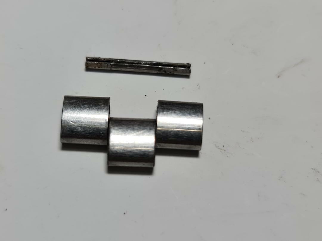 GENUINE USED STELUX FISHBONE BRACELET SOLID LINK SEIKO PANDA 6138-8020 6138-8021
