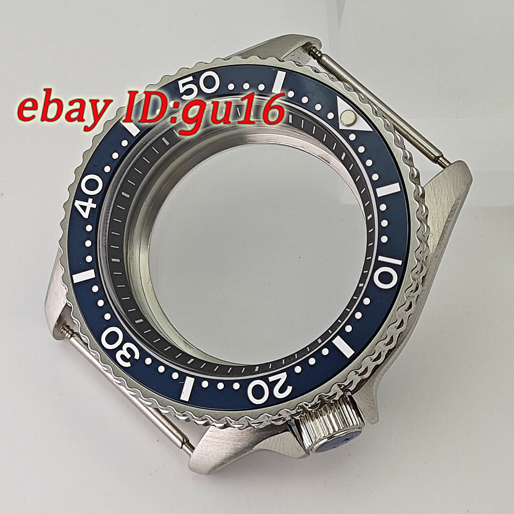 42mm NH35 NH36 silver Watch Case Sapphire Glass Ceramic Bezel Stainless Steel