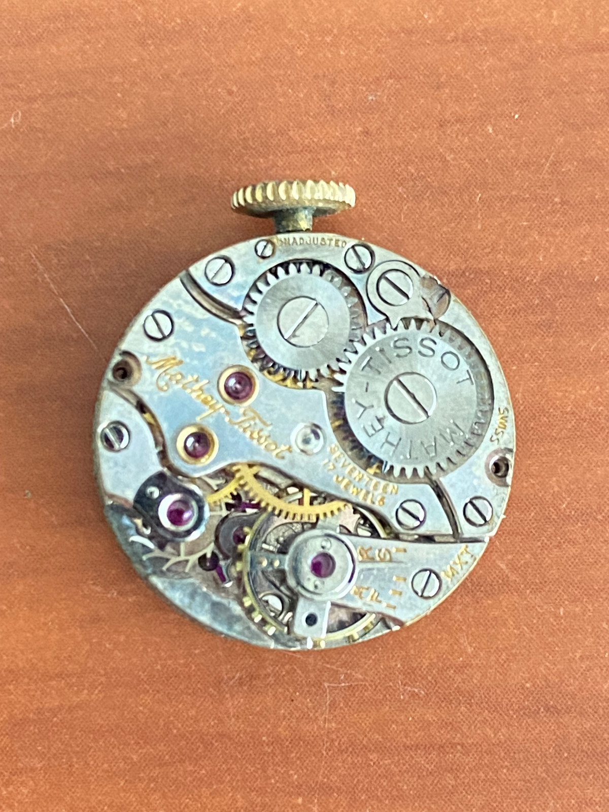 VINTAGE LADIES 17.18MM MATHEY TISSOT WRIST WATCH MOVEMENT, NOT RUNNING