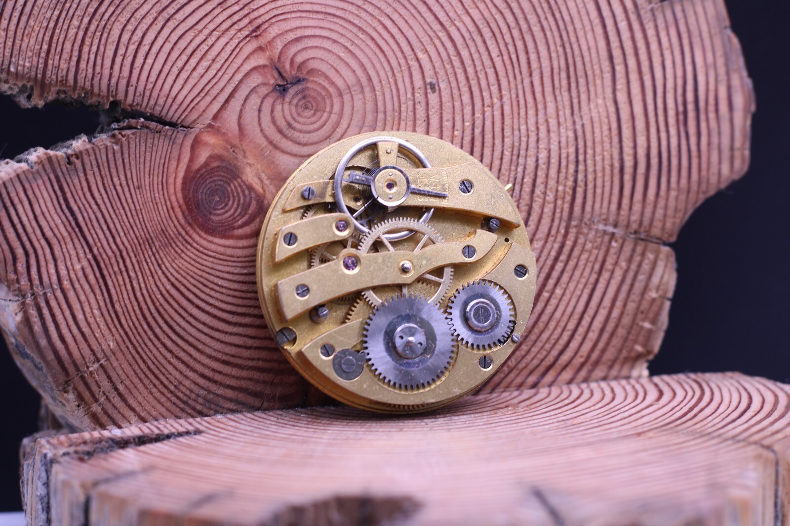 HELIOS +13537 POCKET WATCH MOVEMENT 41.6mm #4665-22 FOR REPAIR (KC)