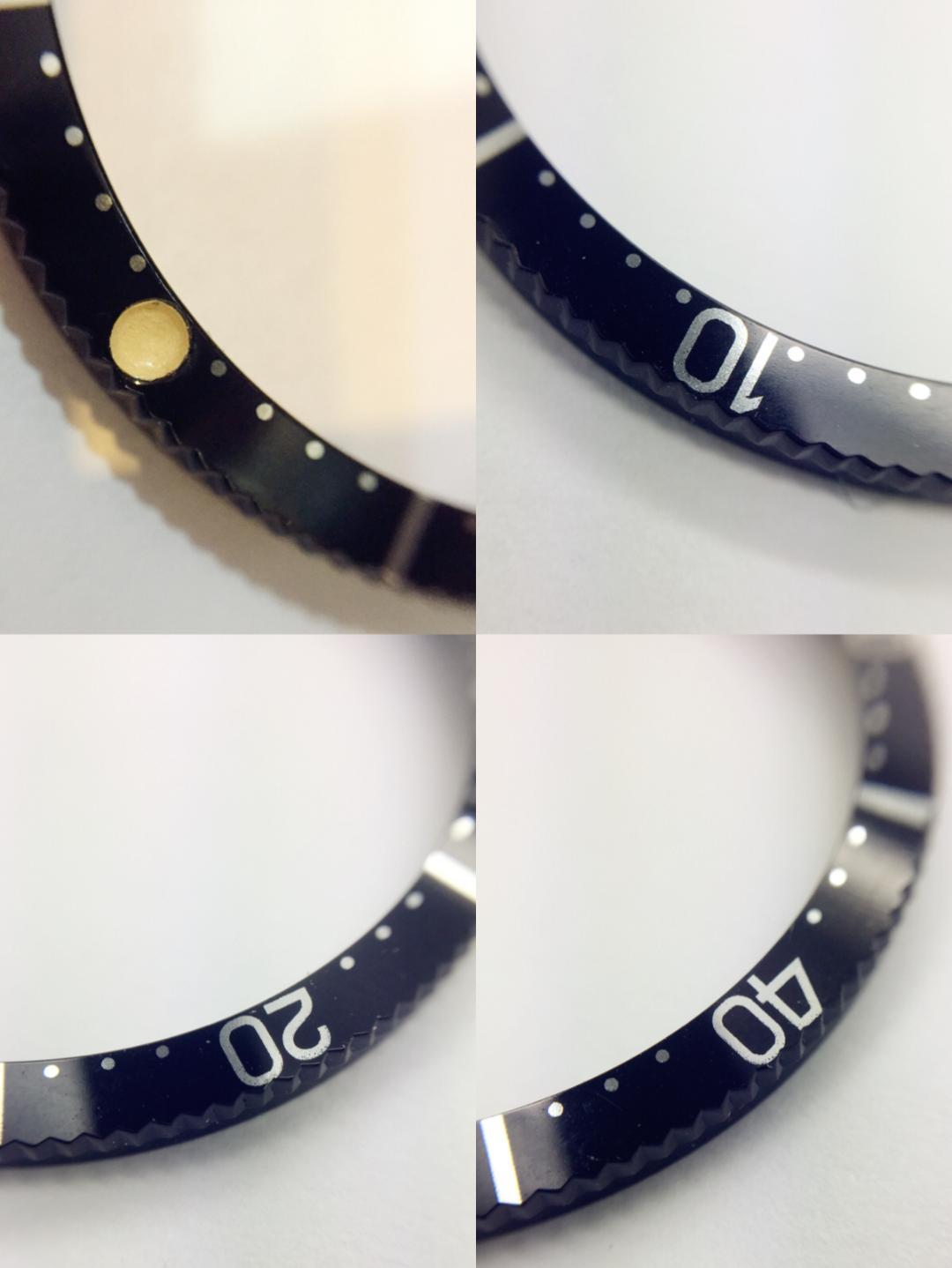 Bezel for Technos Sky Diver UG Polerouter Space Compax Diver Watch Clockwise