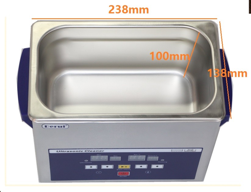 3L Digital Touch Control Ultrasonic Cleaner DR-LQ30 LED Show 120W Timer Heated
