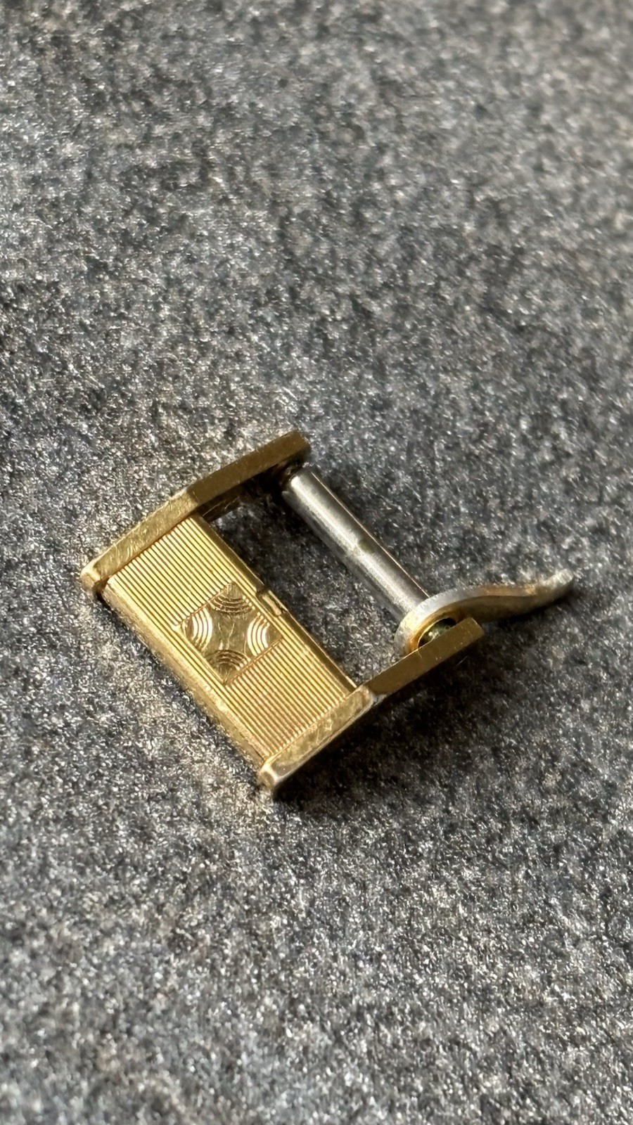 Zenith Buckle 10mm Vintage Gold Steel Gold Buckle Original