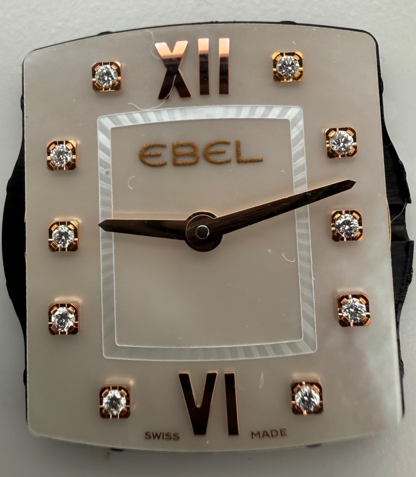Genuine Ebel Cal 256.041 Swiss Quartz Movement Working Diamond Mother of Pearl